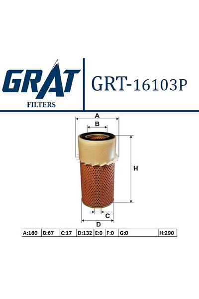 GRAT Air Filter Propeller Hyundai H100 Minibus