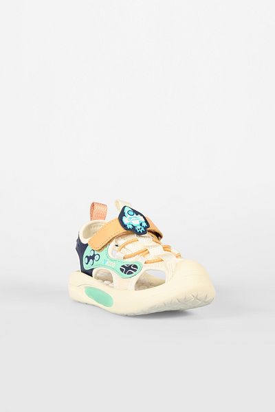 Vicco Rocket Unisex Children's Preschool Beige Lighted Sandals