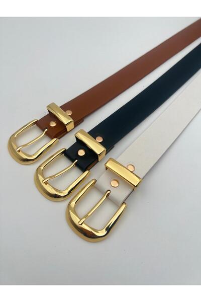 Descoin Жіночий ремінь з почорнілою золотою пряжкою Пояс для сукні, ремінь дл...