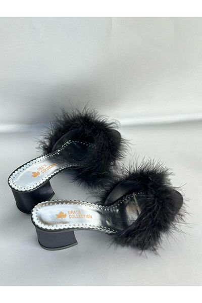 MOD10 Feathered Bride Slippers