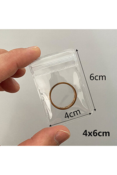 Choice 20 كيسًا شفافًا من مادة PVC لحفظ المجوهرات، مقاس 4×6 سم، مقاوم للأكسدة...