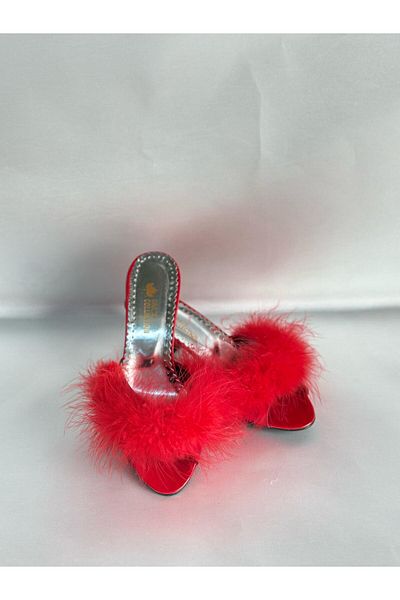 MOD10 Feathered Bride Slippers