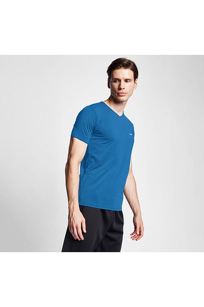 Lescon Tricou cu decolteu în V pentru bărbați - mânecă scurtă, model 24s-1221-24b
