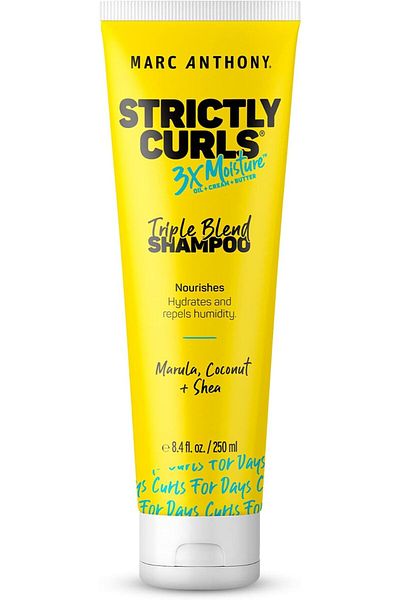 MARC ANTHONY Marc Anthony Strictly Curls 3x Moisture Shampoo - Shea Butter, Marula Oil, Aloe Vera, Coconut Cream