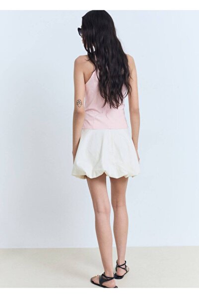 MANGO Woman Bağ Detaylı Halter Yaka Bluz