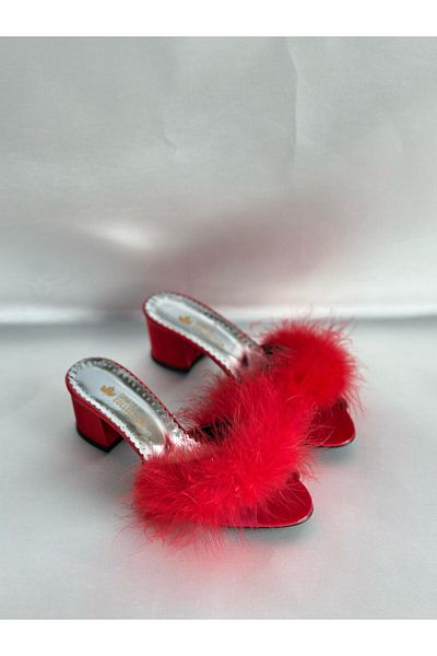 MOD10 Feathered Bride Slippers