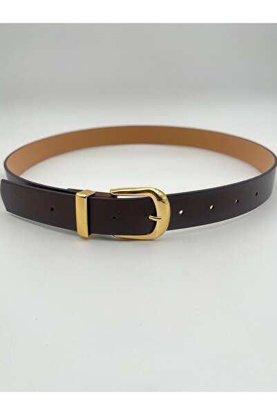 Descoin Γυναικεία ζώνη φόρεμα με χρυσή πόρπη. Ζώνη Pantalon, ζώνη πουκάμισου