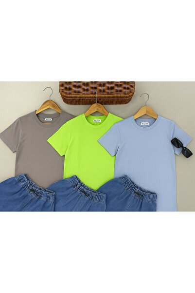 skycott Жіночий віскозний боді, 3 в 1 Коричневий - Зелений - Сірий