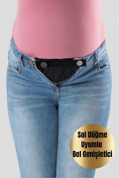 bodin Maternity Trouser Waist Extender-Women's Trouser Extender Left Button Compatible