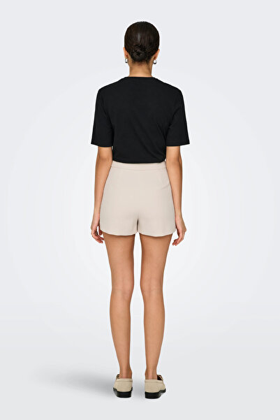 ONLY Women's Daily Fabric Cream Shorts Skirt- 15295576