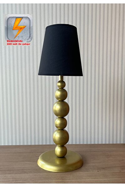 gaziantepavize Elektrikli Pırıl Gold Kasa Siyah Şapka Modern Dekoratif Metal ...