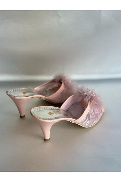 MOD10 Feathered Bride Slippers