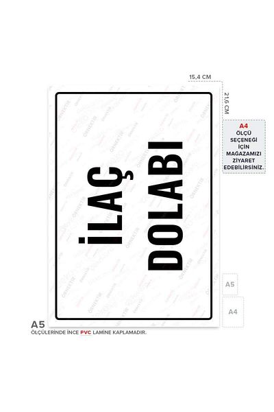 Posterya Ul01866-A5 - Medicine Cabinet Warning Sign (15,4×21,6cm)