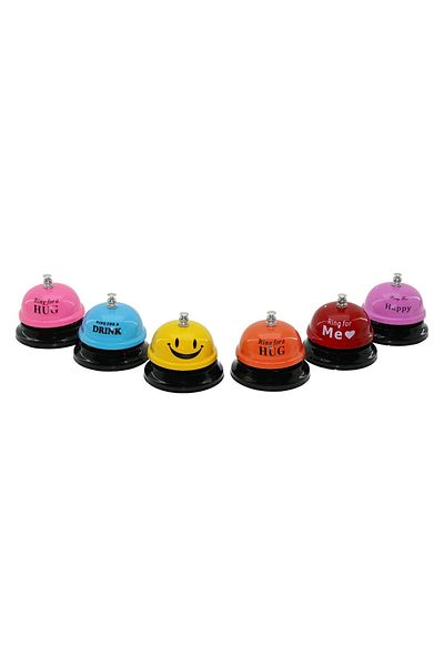 E BULURUM Push Restorant Hotel Bell Color Metal Diameter: 7.4cm (5067)