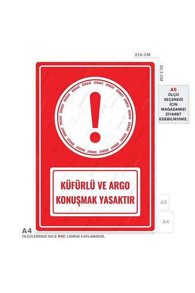 Posterya Ul01714-A4 - Warning Sign with Mildew and Slang Prohibited (21,6×30,3cm)