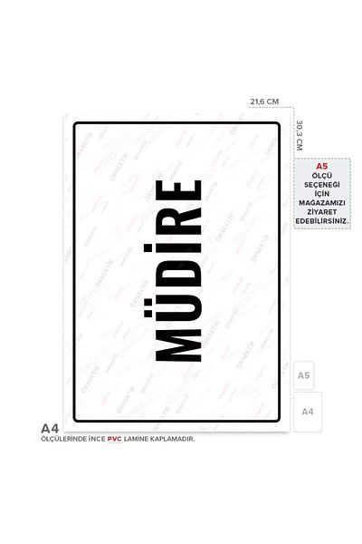Posterya Ul01732-A4 - Director Warning Sign (21.6×30.3cm)