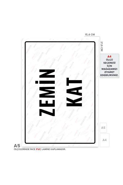 Posterya Ul01897-A5 - Floor Warning Sign (15.4×21.6cm)
