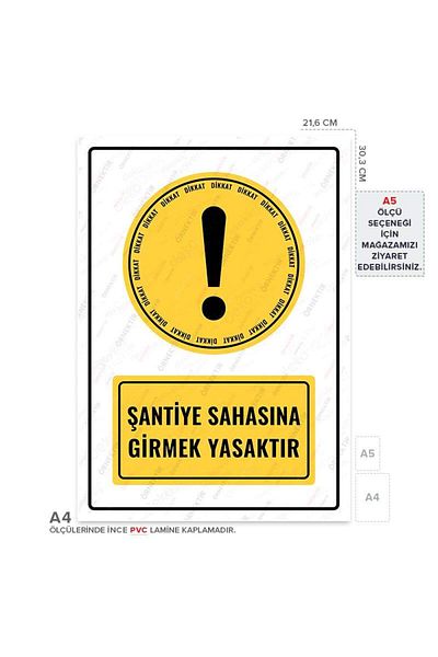 Posterya Ul01534-A4 - Entrance to the Construction Site Is Forbidden Warning Sign (21,6×30,3cm)