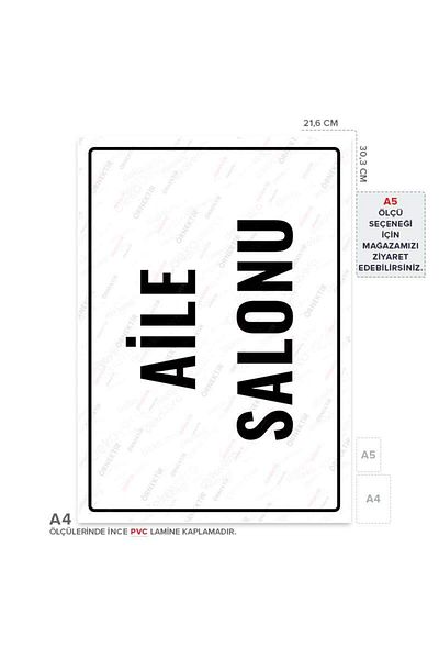 Posterya Ul01763-A4 - Family Room Warning Sign (21.6×30.3cm)