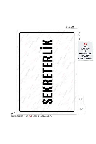Posterya Ul01737-A4 - Secretary Warning Sign (21.6×30.3cm)