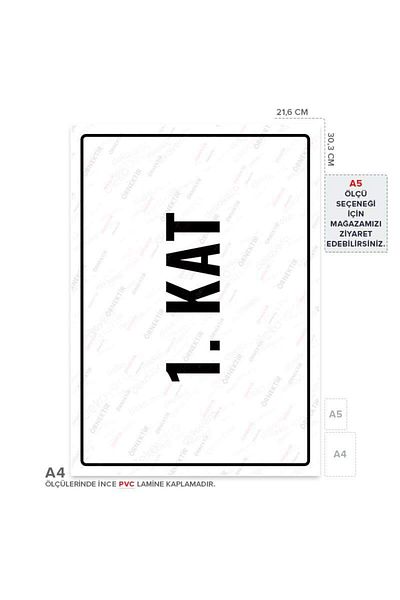 Posterya Ul01871-A4 - 1St Floor Warning Sign (21.6×30.3cm)