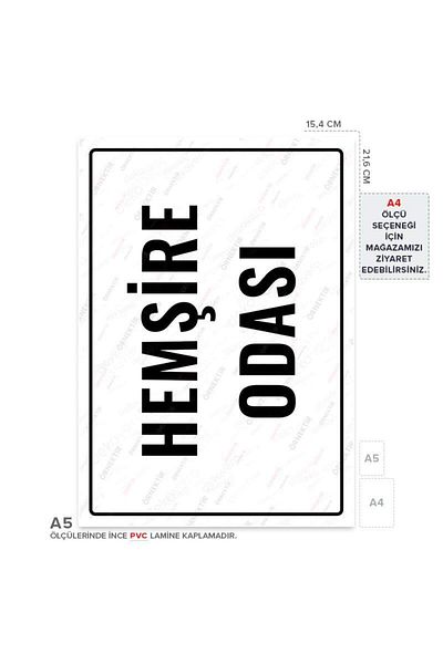 Posterya Ul01850-A5 - Nurse Room Warning Sign (15.4×21.6cm)
