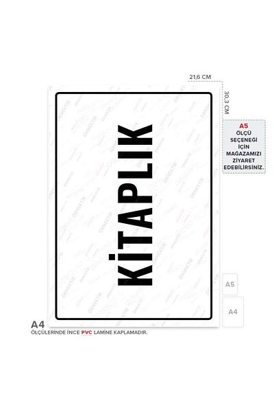 Posterya Ul01771-A4 - Bookshelf Warning Sign (21.6×30.3cm)