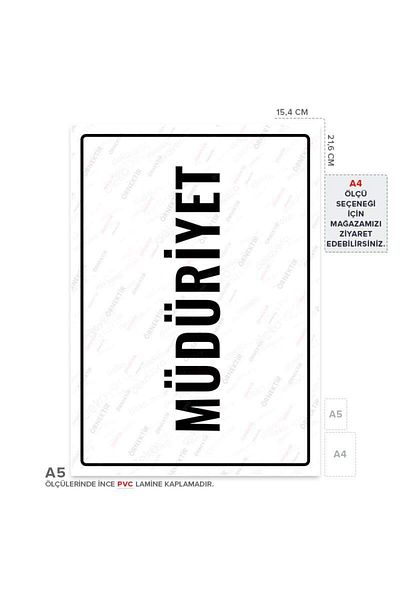 Posterya Ul01730-A5 - Management Warning Sign (15,4×21,6cm)