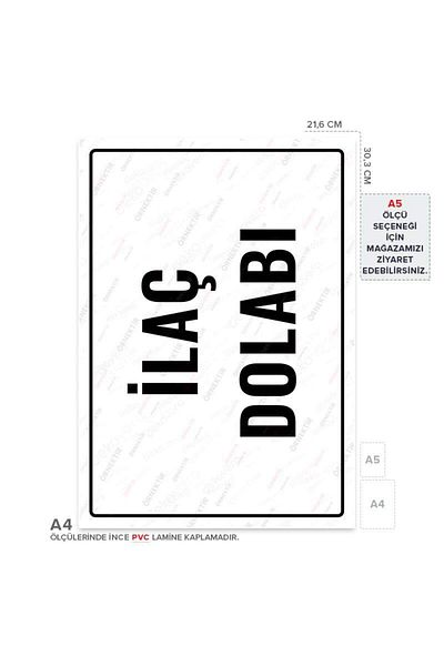 Posterya Ul01866-A4 - Medicine Cabinet Warning Sign (21.6×30.3cm)