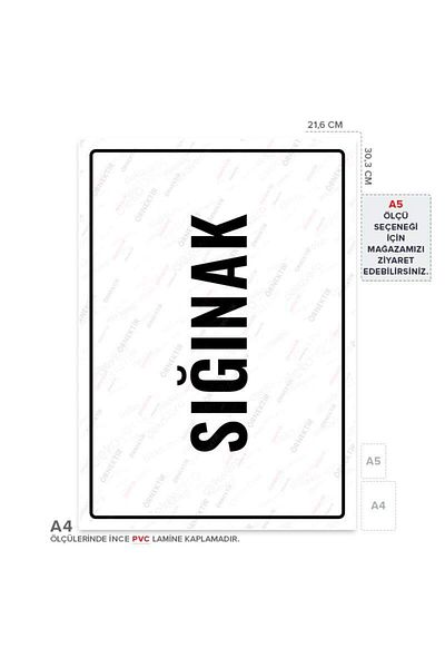 Posterya Ul01829-A4 - Shelter Warning Sign (21.6×30.3cm)