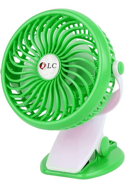 DLC Piki Portable Mini Rotatable Fan 720 Degrees | USB Charging Strong Wind | Suitable for Office, Car.