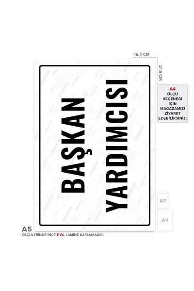 Posterya Ul01736-A5 - Vice President Warning Sign (15,4×21,6cm)