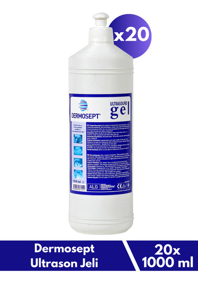 DERMOSEPT Ultrason Ekg Ve Lazer Epilasyon Jeli 1000 ml - 20 Li Paket