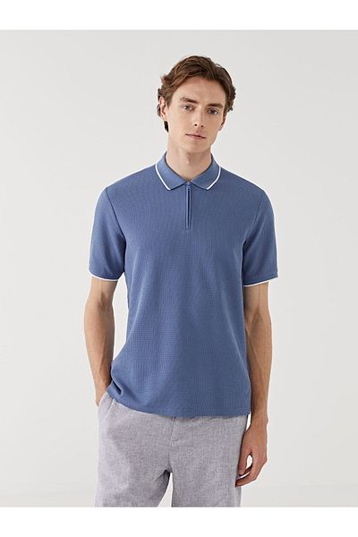 LC Waikiki Tricou cu mânecă scurtă cu gât polo LCW Vision pentru bărbați