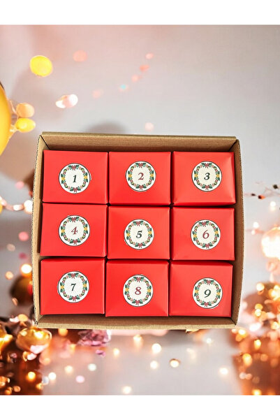 SİSTORİZE Your Luxury Advent Calendar Yeni Yıl Yılbaşı Cristmas Takı Hediye Seti 9 Gün 9 Paket Hediye Kutusu Hediyelik Set