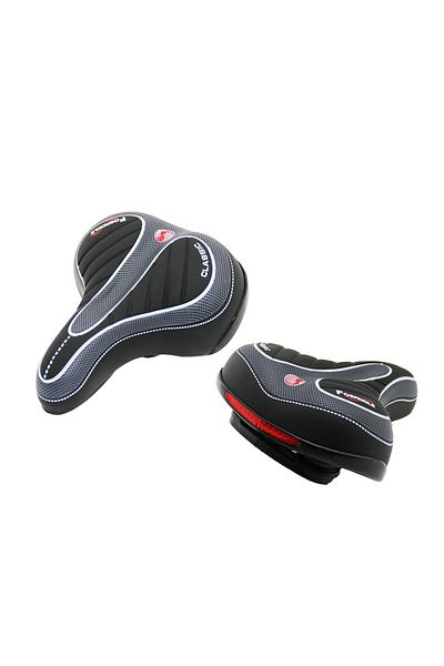 Findit Luxury Large - Wide=20.5X25Cm Bicycle Seat with Spring - Curved Seatattention Far Apparatus (2818)