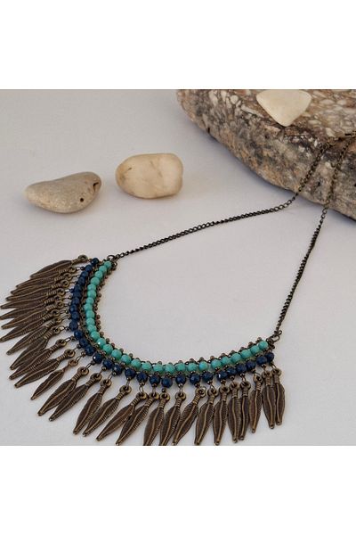 azra takı tasarım Handmade Short, authentic, bohemian, ethnic Short Women's Colorful Necklace