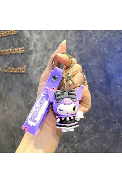 Bizde Ne Yok ki 3D Sanrio Character Kuromi Keychain/Bag Charm Concept Outfit Gift Bag Charm