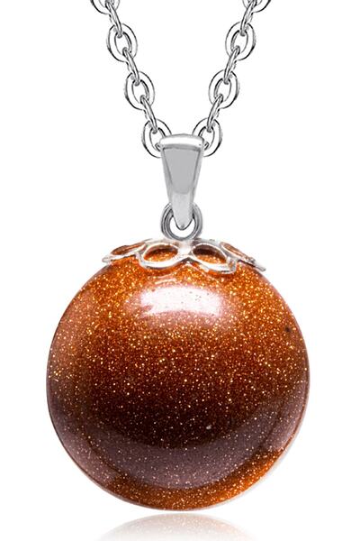 Erilsa Sertifikalı Doğal Kahverengi Jasper Yıldız Taşı Kolye Doğal Kahve Renk