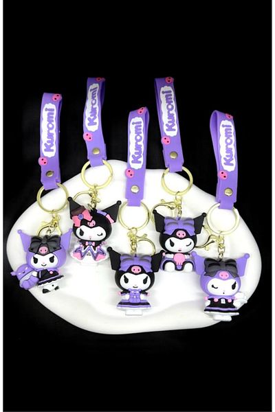 Bizde Ne Yok ki 3D Sanrio Character Kuromi Keychain/Bag Charm Concept Outfit Gift Bag Charm