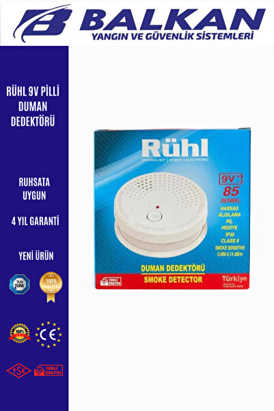 Balkan Ticaret 9v Pilli Duman Dedektörü