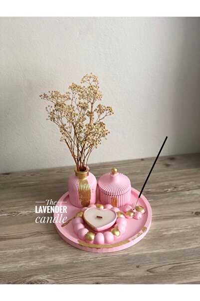 Altın varaklı tepsili set