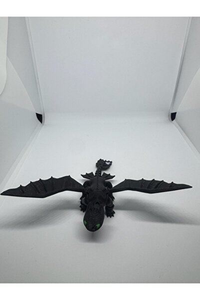 Store Toothless Figür 3D Baskı Ejderha Model Oyuncak