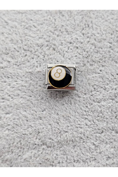 SiestaAccessories Gümüş 8Ball İtalyan Bileklik Charm