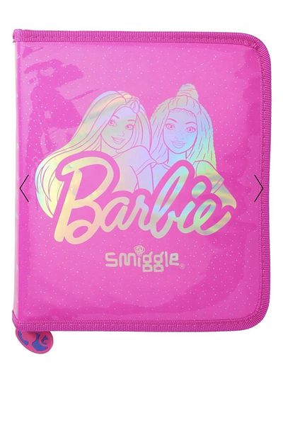 SMIGGLE -Barbie Special 43 Piece Full Zip Push Pencil Case