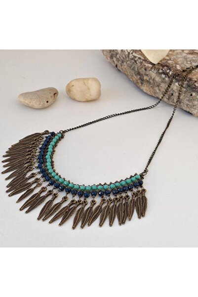 azra takı tasarım Handmade Short, authentic, bohemian, ethnic Short Women's Colorful Necklace