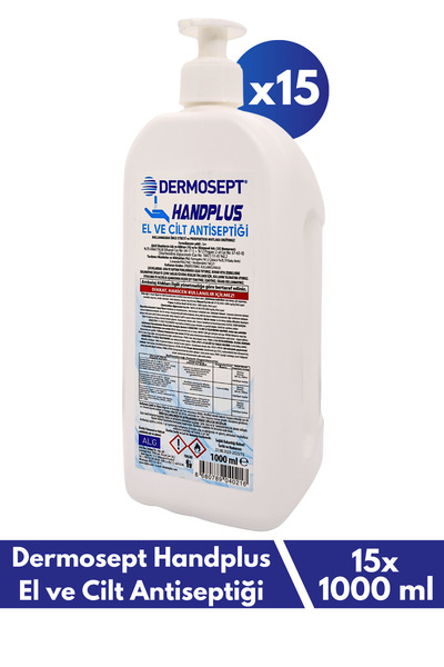 DERMOSEPT Handplus El Ve Cilt Antiseptiği 1000 ml - 15 Li Paket