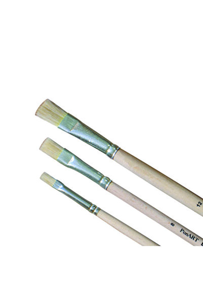 Ponart 258-2 Flat Tip Bristle Brush