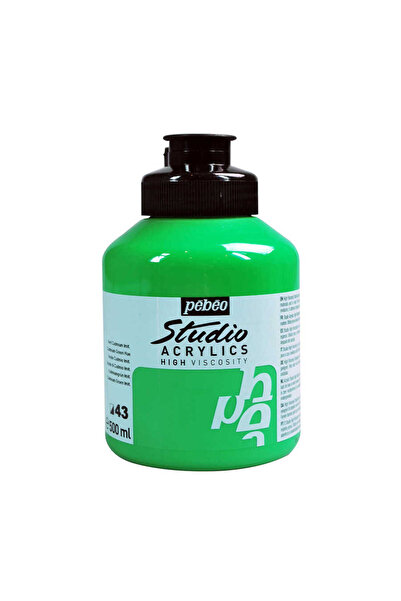Pebeo Studio Akrilik Boya 500ml Kavanoz 171-43 Cadmium Green