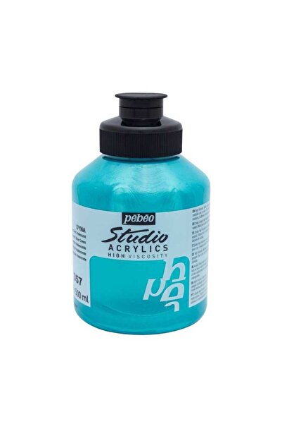 Pebeo Studio Akrilik Boya 500ml Kavanoz 172-357 Iridescent Blue-green